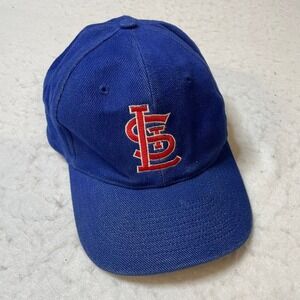 Vintage Starter St Louis Cardinals Baseball Cap Blue Adjustable Mens Womens